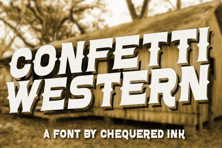 Confetti Western Font