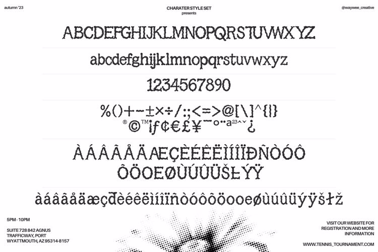 Preview of Splattica Font