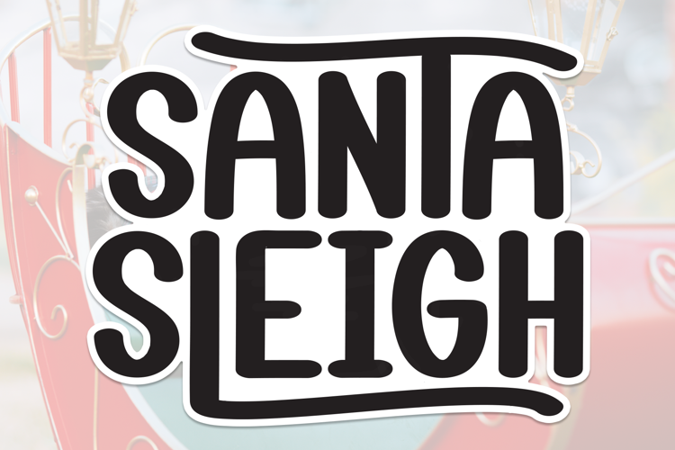 Preview of Santa Sleigh Font