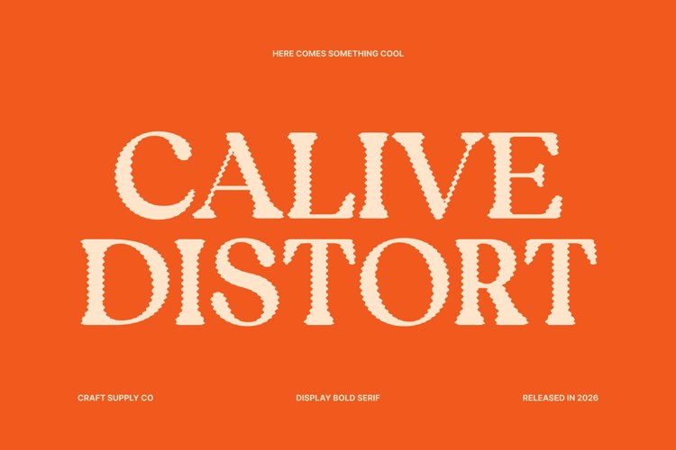 Preview of Calive Distort Font