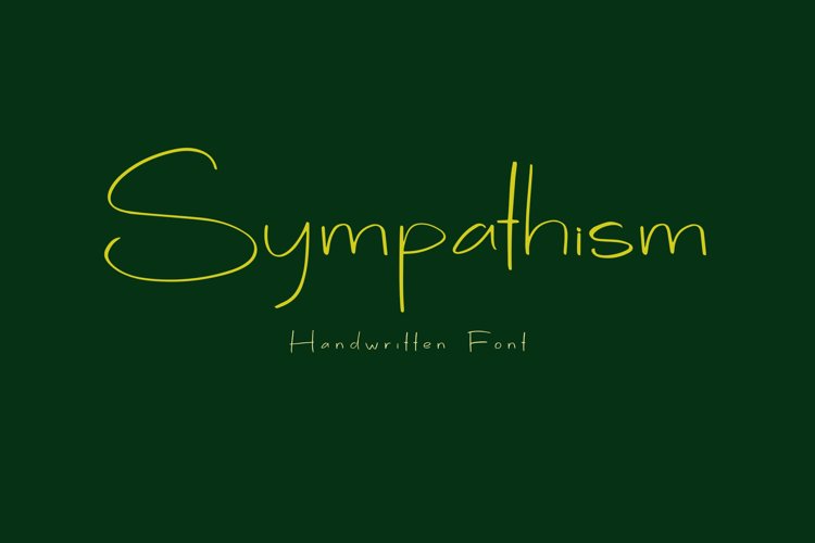 Preview of Sympathism Font