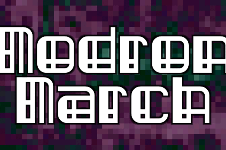 Modron March Font