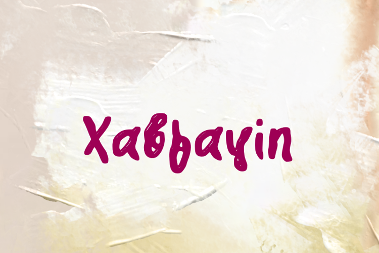 Preview of x  Xabfayin Font