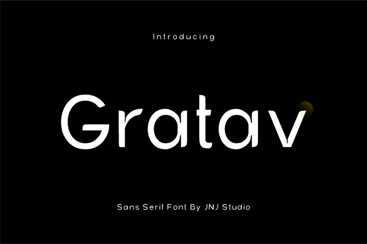 Preview of Gratav Font