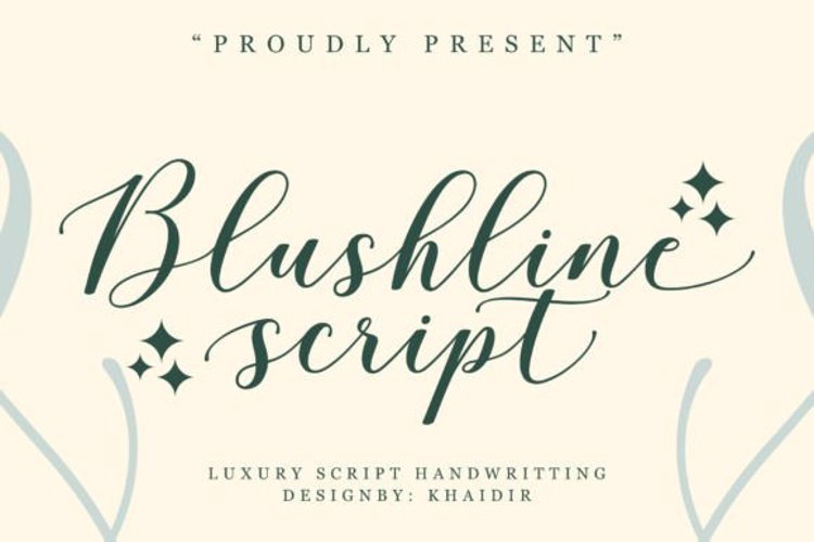 Blushline Script Font