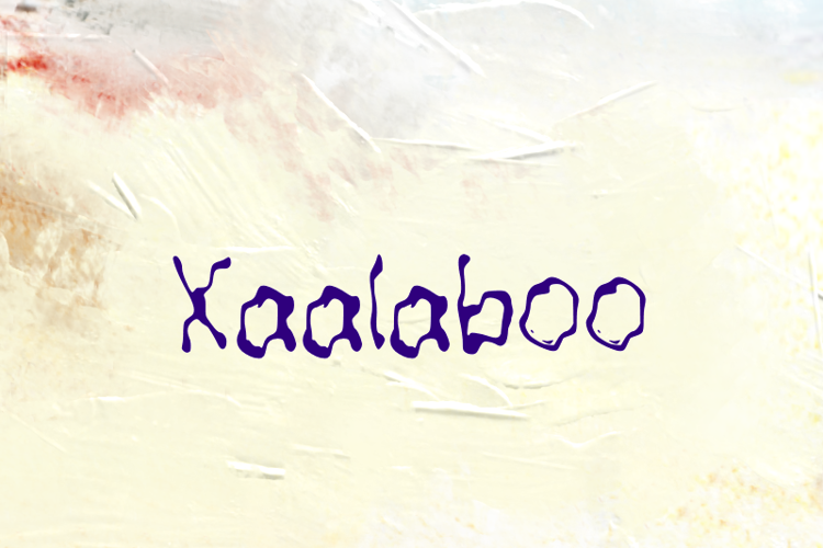 Preview of x  Xaalaboo Font