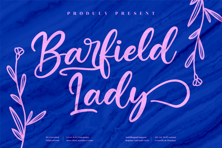 Preview of Barfield Lady Font