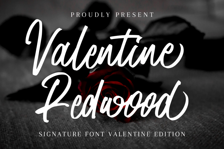Preview of Valentine Redwood Font