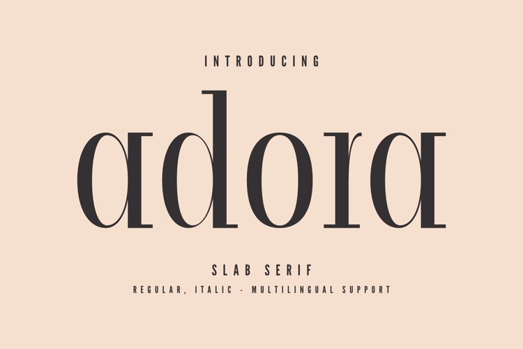 Preview of adora Font