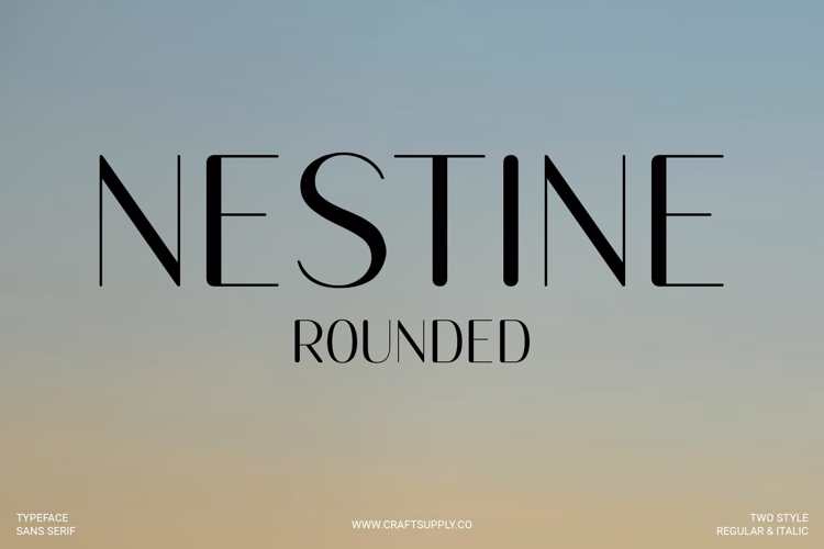 Nestine Rounded Font