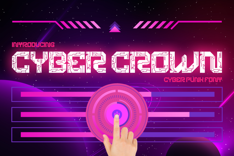 Cyber Crown – Cyberpunk Font