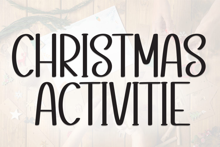 Preview of Christmas Activitie Font