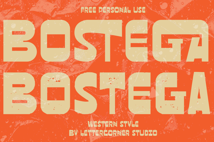 Preview of Bostega Font