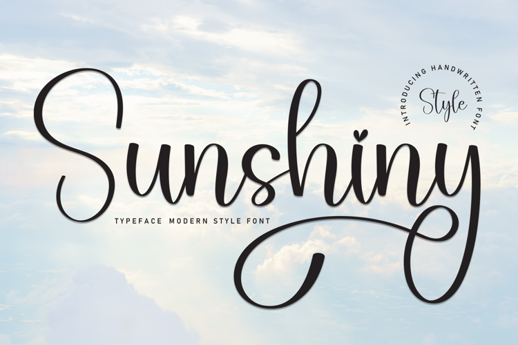 Preview of Sunshiny Font