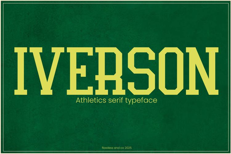 Preview of IVERSON Font