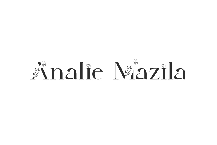 Preview of Analie Mazila Font