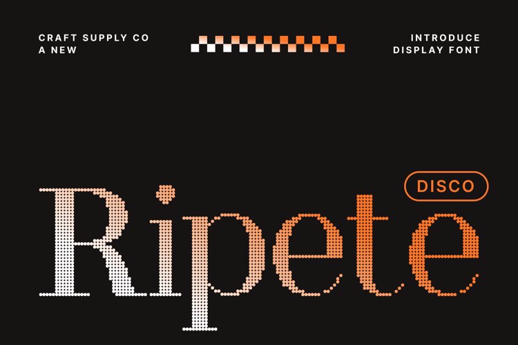 Preview of Ripete Disco Font