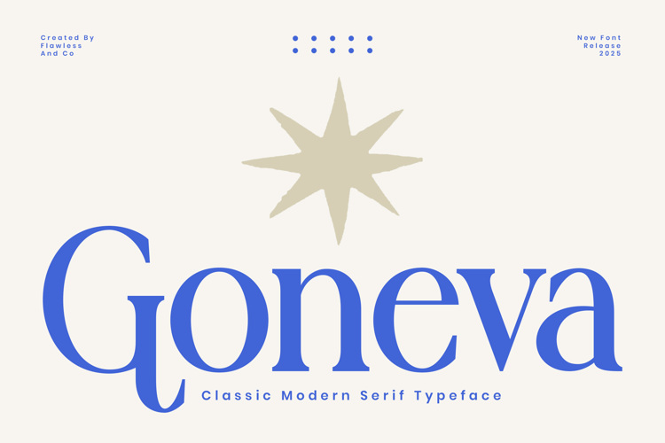 Preview of GONEVA Font