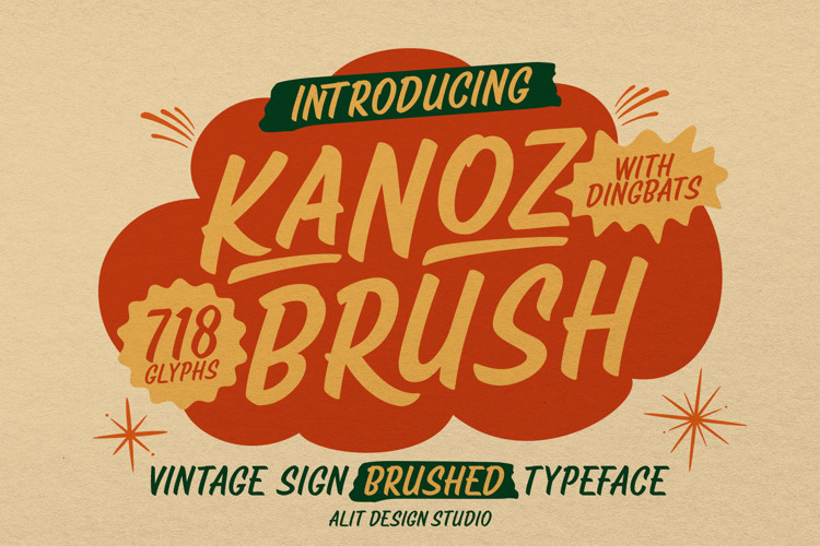 Kanoz Brush Font