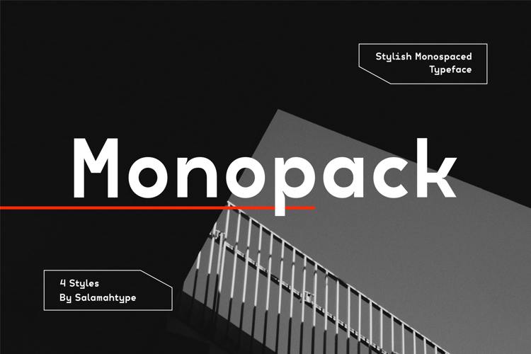 Monopack Regular Font