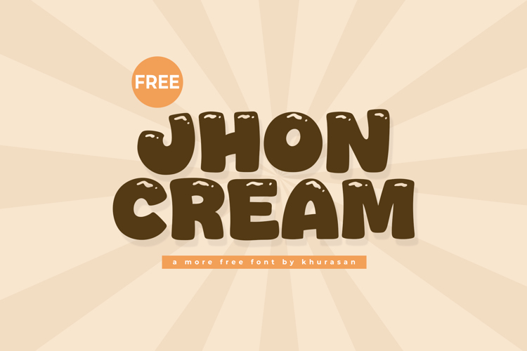 Jhon Cream Font