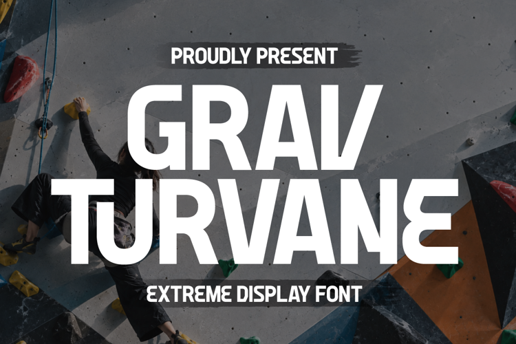 Preview of Grav Turvane Font