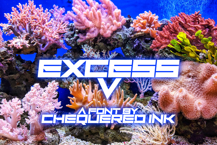 Preview of Excess V Font