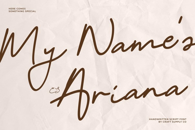 Preview of CS Ariana Font