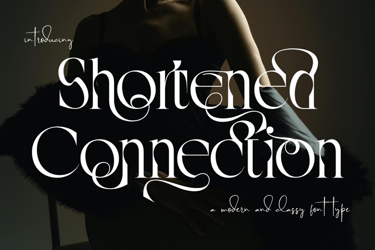 Preview of Shortened Connection Font