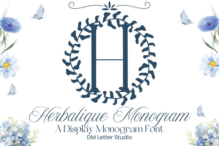 Preview of Herbalique Monogram Font
