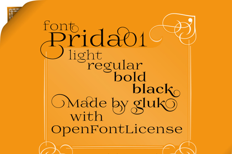 Prida01 Font