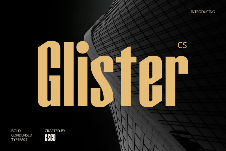 Preview of CS Glister Font