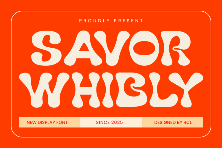 Preview of Savor Whibly Font