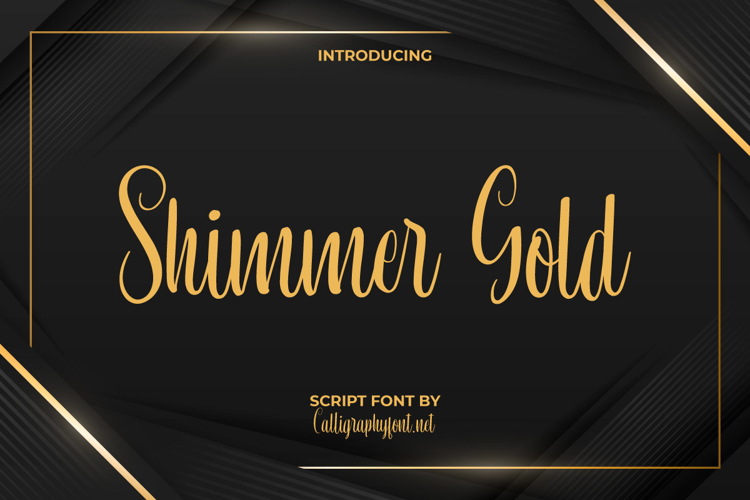 Shimmer Gold Font