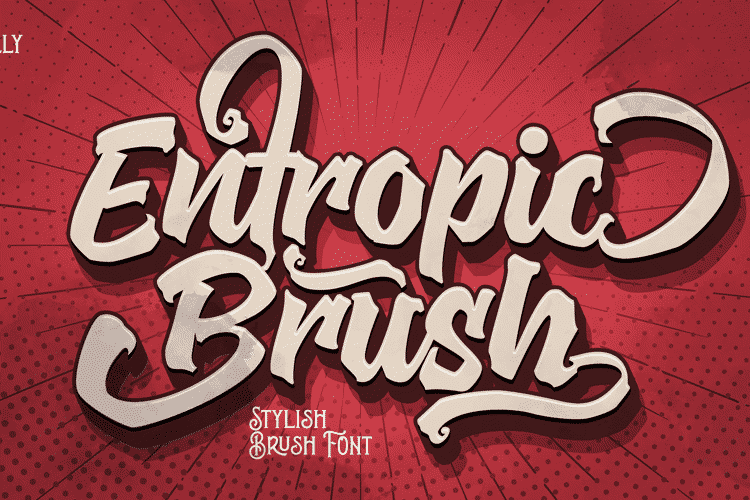 Entropic Brush Font