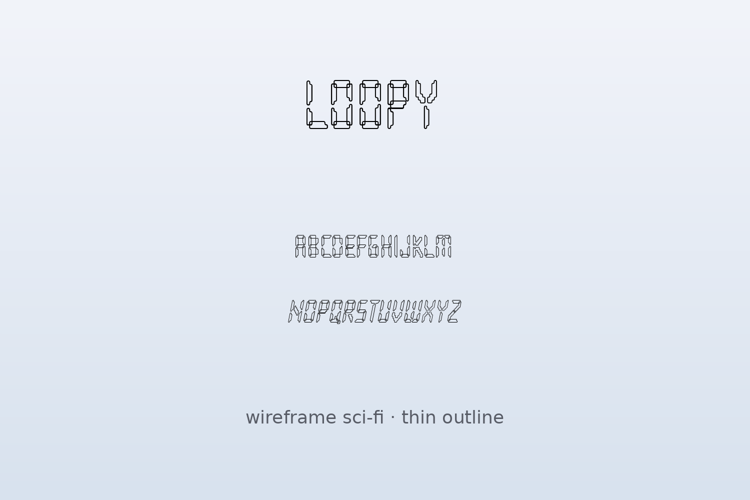 Preview of Loopy Font