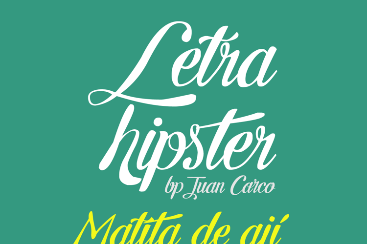 Letra Hipster Font