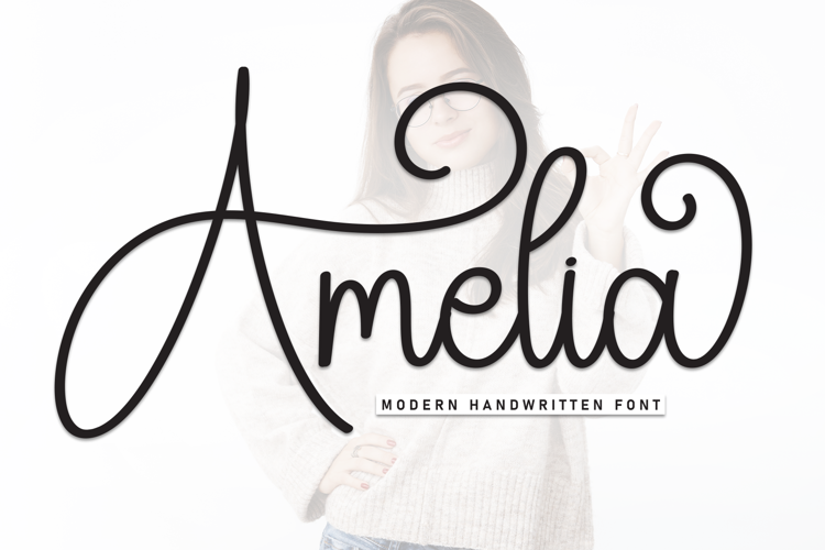 Preview of Amelia Font