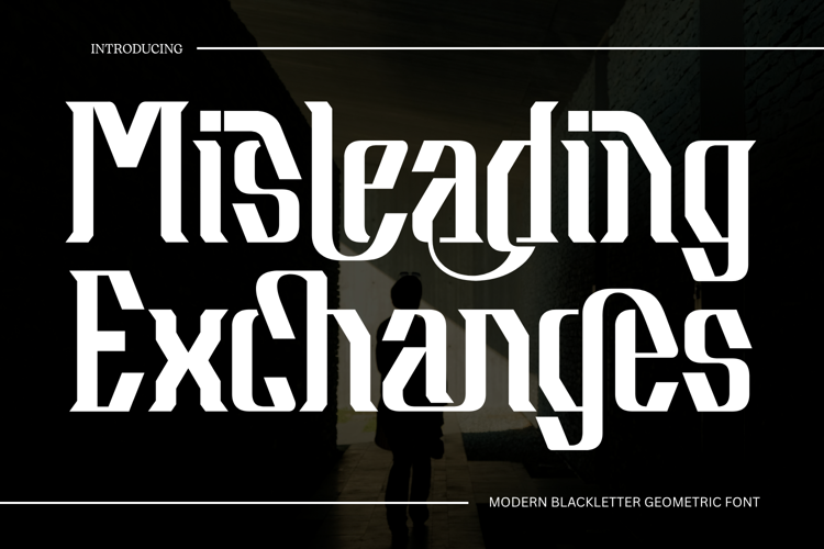 Preview of Misleading Exchanges Font