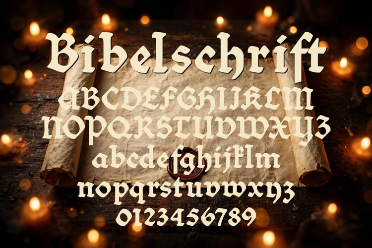 Preview of Bibelschrift Font