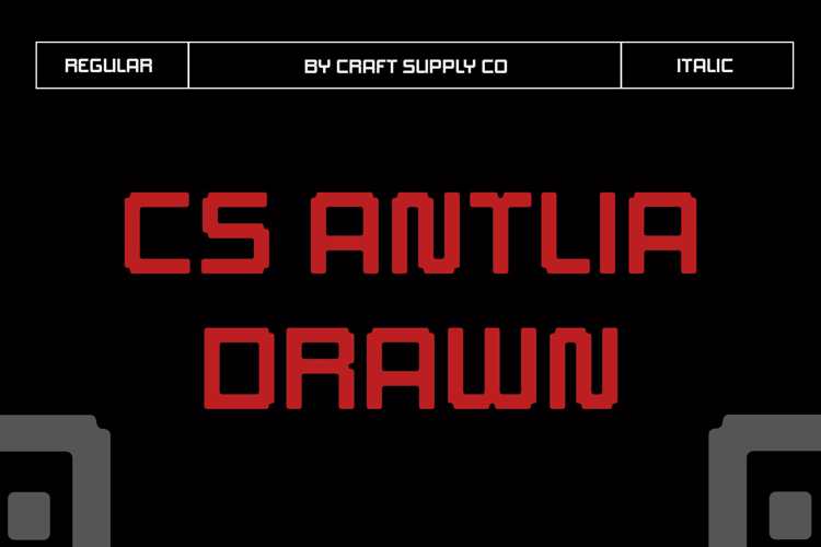 CS Antlia Drawn Font