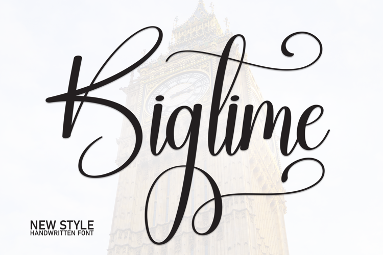 Preview of Bigtime Font