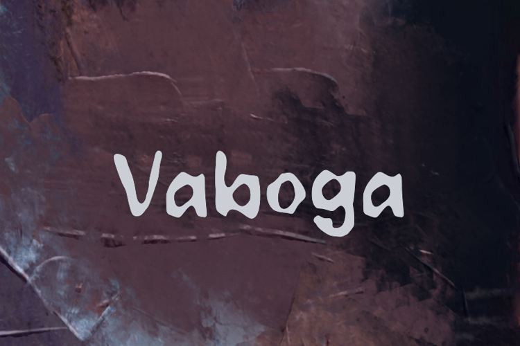Preview of v Vaboga Font