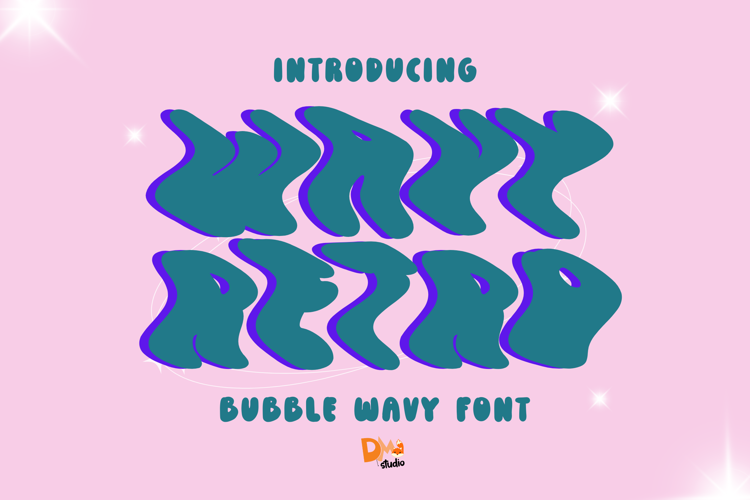 Wavy Retro Font