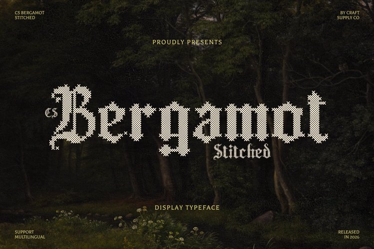 Preview of CS Bergamot Stitched Font
