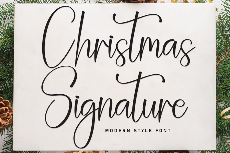 Preview of Christmas Signature Font
