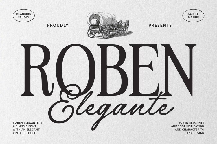 Preview of Roben Elegante Serif Font