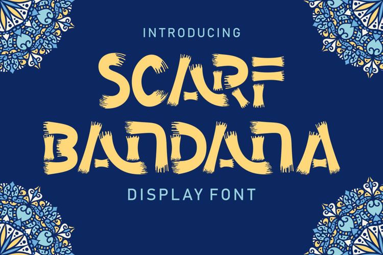 Scarf Bandana Font