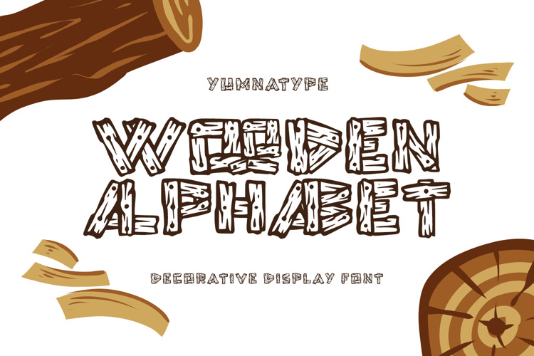 Wooden Alphabet Font