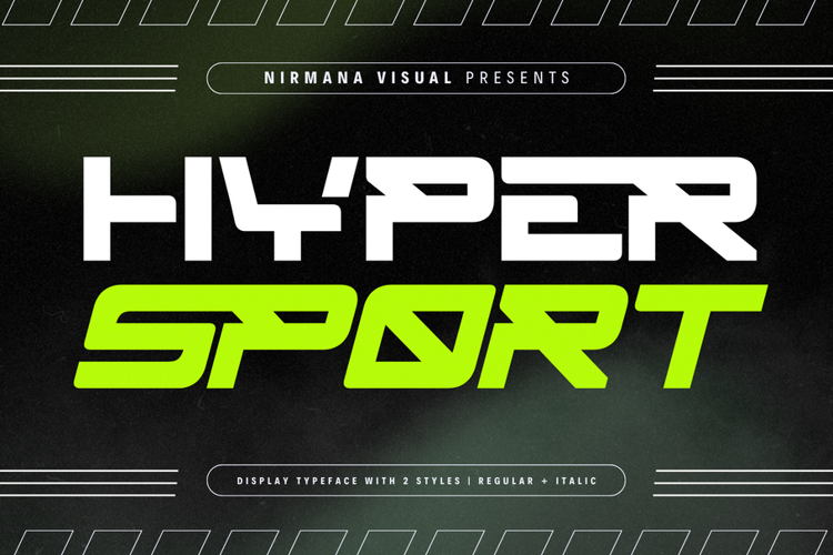Preview of Hyper Sport Font